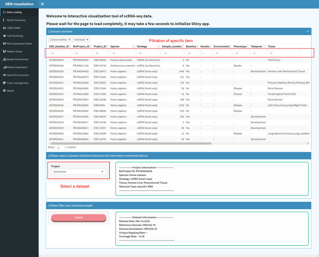 Documentation Gene Expression Nebulas