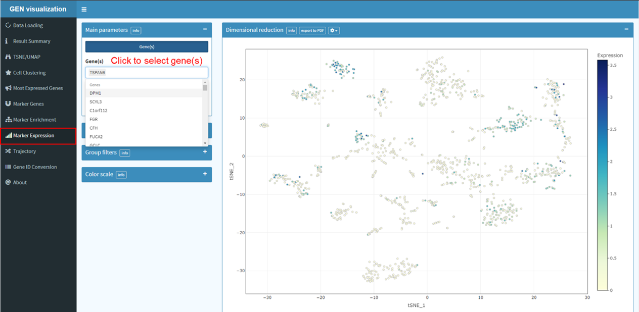 Documentation Gene Expression Nebulas